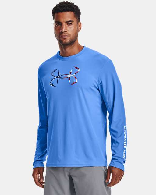 Under Armour Men's Fish Hunter Solid Long Sleeve Fishing T-Shirt NWT! 2018 